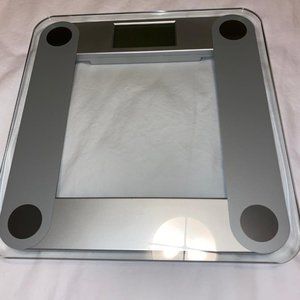 Modern Glass Silver Weight Scale Stylish Like New